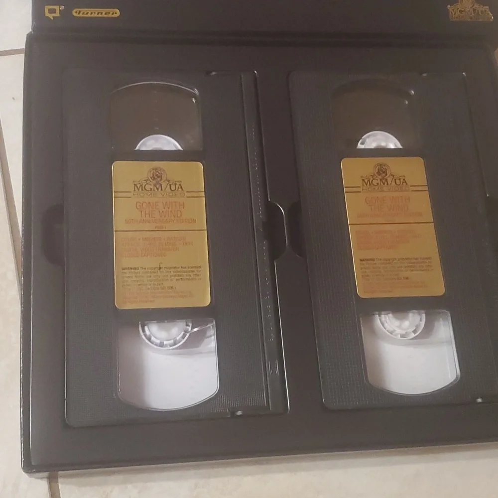 Gone With The Wind 50th Anniversay VHS Movie Box Set